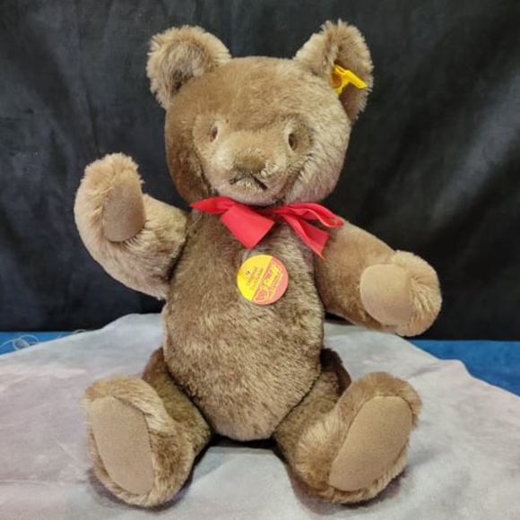 Other - Vintage Steiff W. Germany Stuffed Mohair Teddy Bear